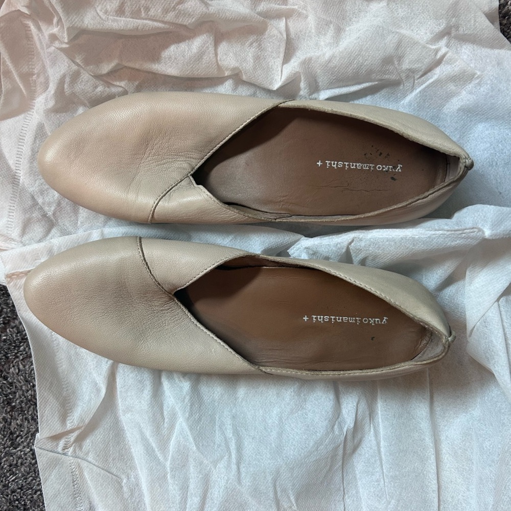 Tan Leather Flats